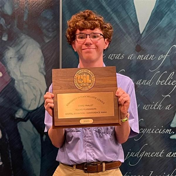John Hardy Robertson - State Finalist in UIL Film - Digital Animation category 2023